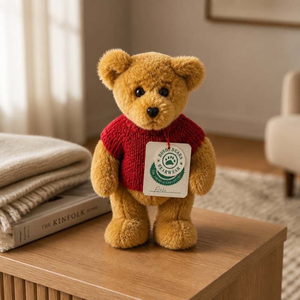 Boyds Bears The Archive Collection Arlo Plush Bear with Red Sweater